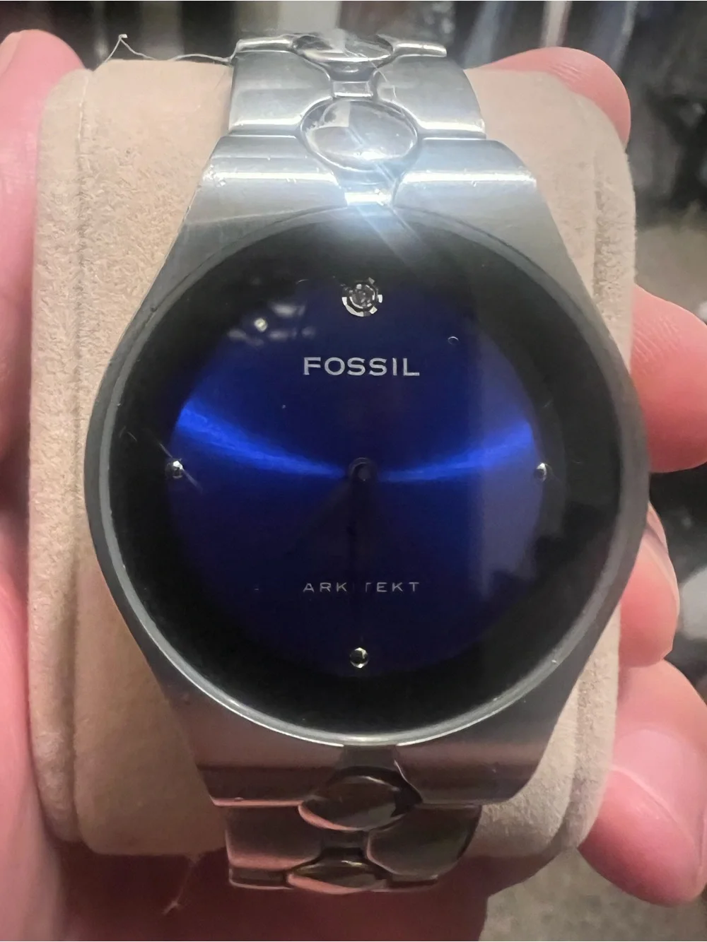 Fossil Arkitekt Men's Stainless Steel Watch - Blue Dial